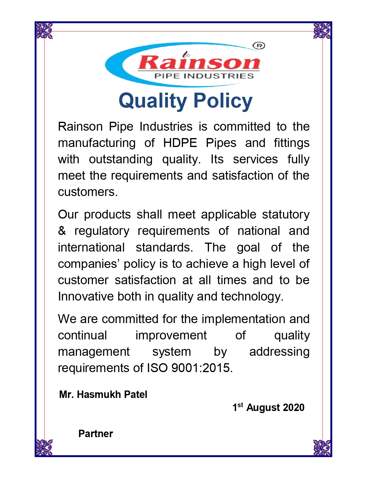 Quality & Compliance
