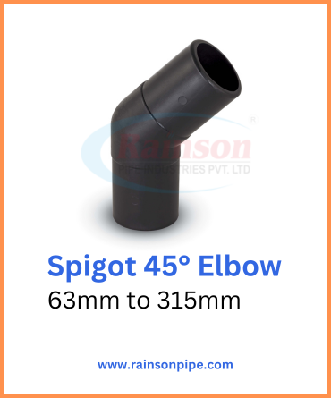 Rainson HDPE Spigot 45° Elbow